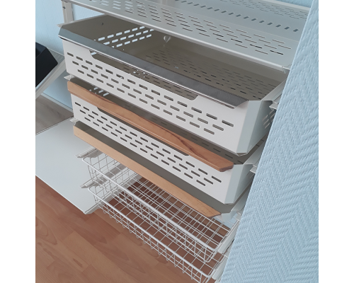 Гардеробная система в нишу спальни